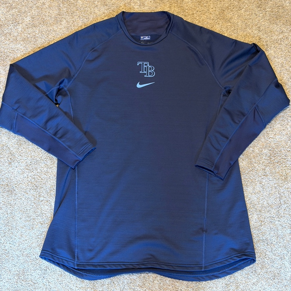 Nike MLB Authentic Collection Tampa Bay Rays #37 Houser Dri-FIT Sweatshirt – XL